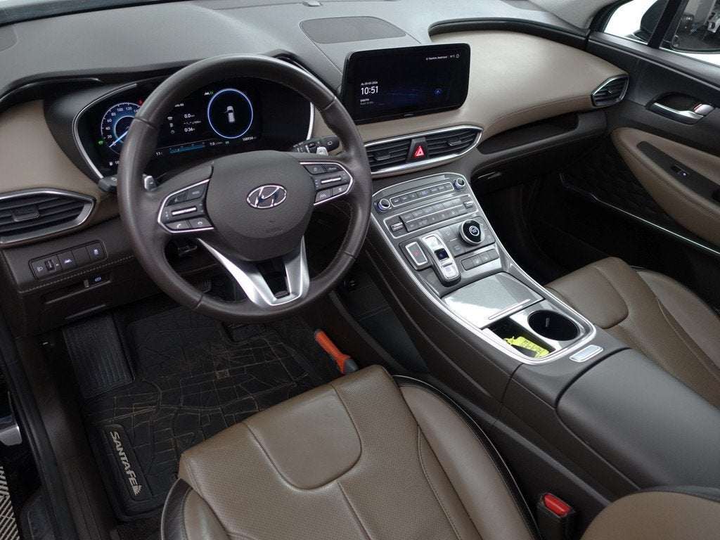Hyundai Santa Fe 1.6 T-GDI HEV Premium+ 7 Pers, Panoramadak,, Santa Fe, Gebruikt, 4 cilinders, Met garantie (alle)
