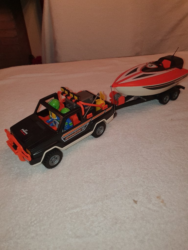 Playmobil auto met boot, Ophalen, Zo goed als nieuw