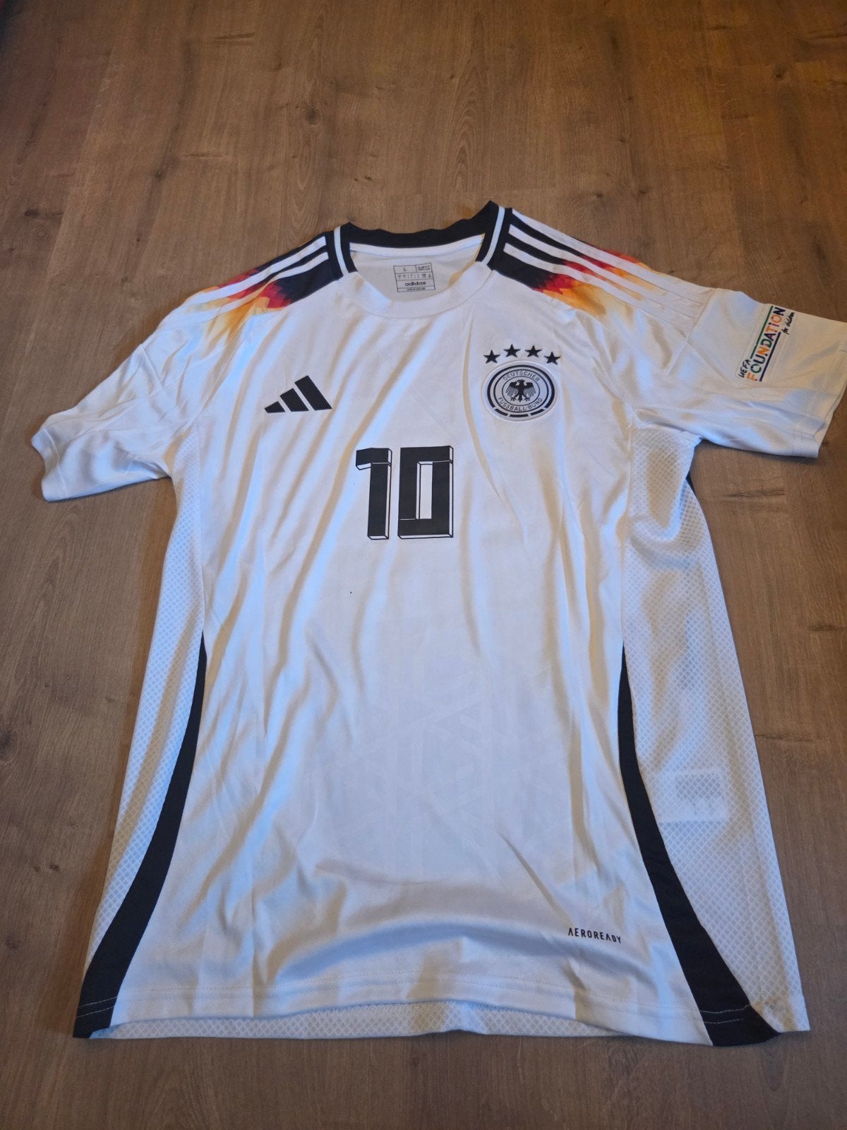 Voetbalshirt Duitsland Maat L - Musiala #10, Maat L, Ophalen of Verzenden, Zo goed als nieuw, Shirt