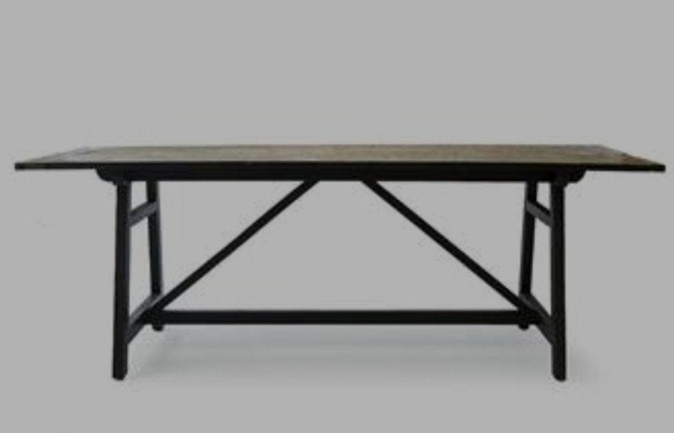 Rivièra Maison eettafel Cala Bassa 220x90, 200 cm of meer, 50 tot 100 cm, Zo goed als nieuw, Rechthoekig
