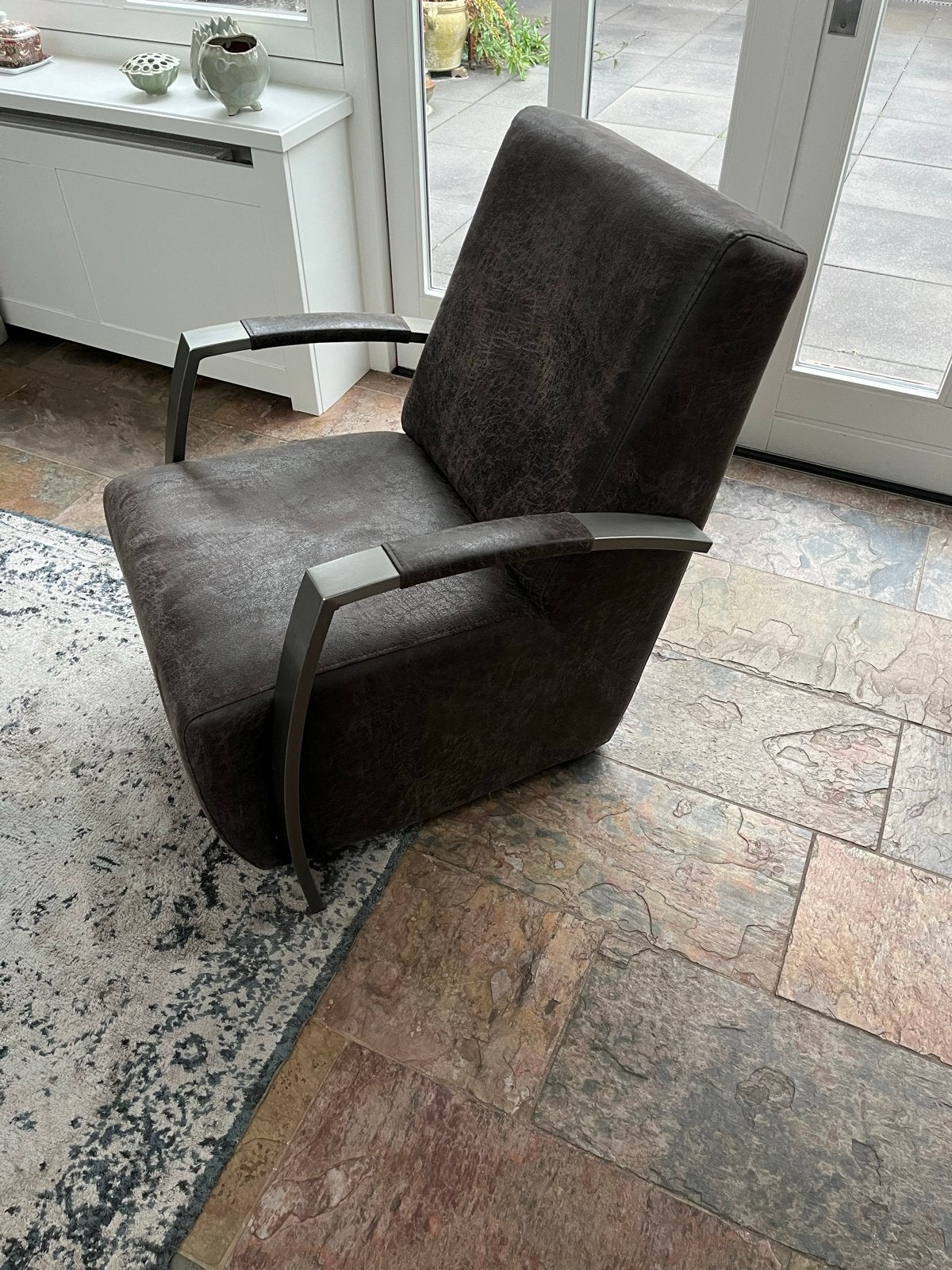2 bruine fauteuils van Pronto - Super deal!, Ophalen, Gebruikt, Stof