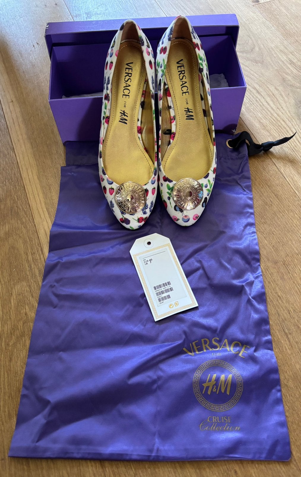 Ballerina’s Versace 39/40, Ophalen of Verzenden, Nieuw, Overige kleuren