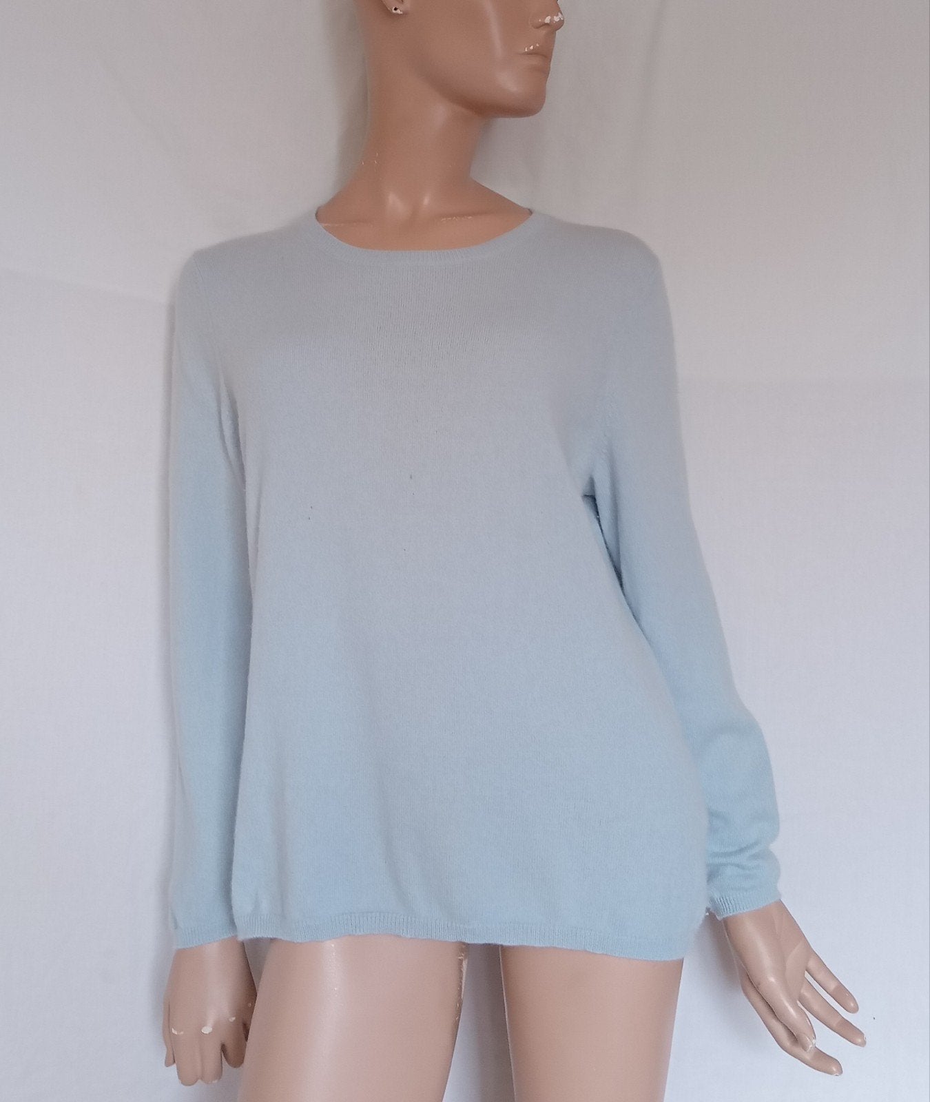 PETER HAHN CASHMERE Trui , Maat 42, Ophalen, Zo goed als nieuw, Maat 42/44 (L), Blauw