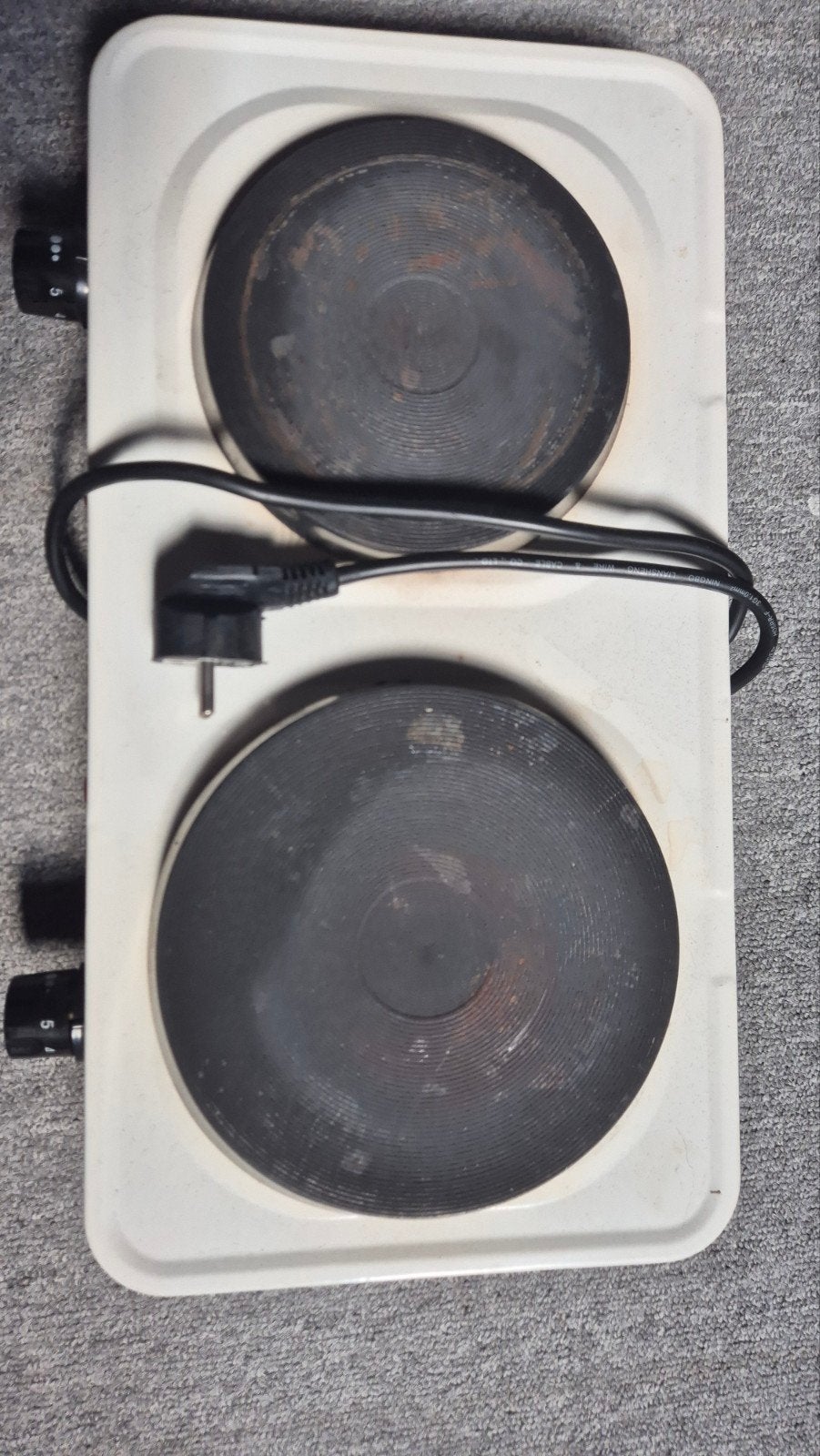 Mestic MKT-200 Dubbele elektrische kookplaat 2500W, Caravans en Kamperen, Ophalen, Gebruikt