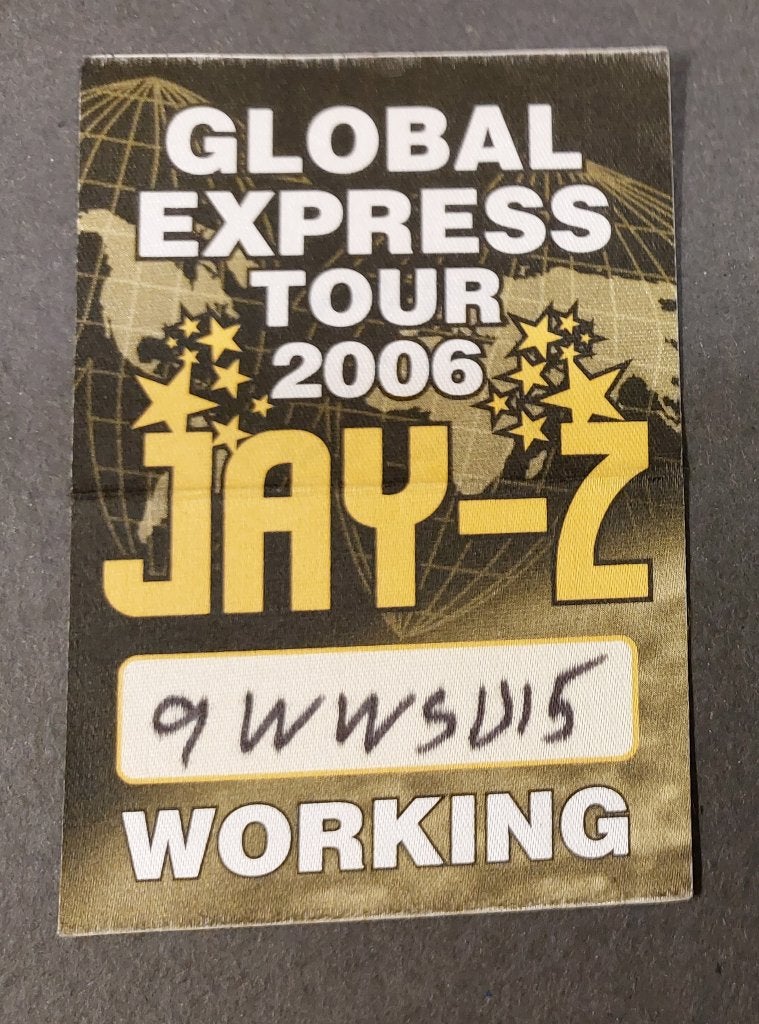 Jay -Z BACKSTAGE PASS Amsterdam 15 september 2006, Gebruikt, Verzenden, NvT, Foto of Kaart