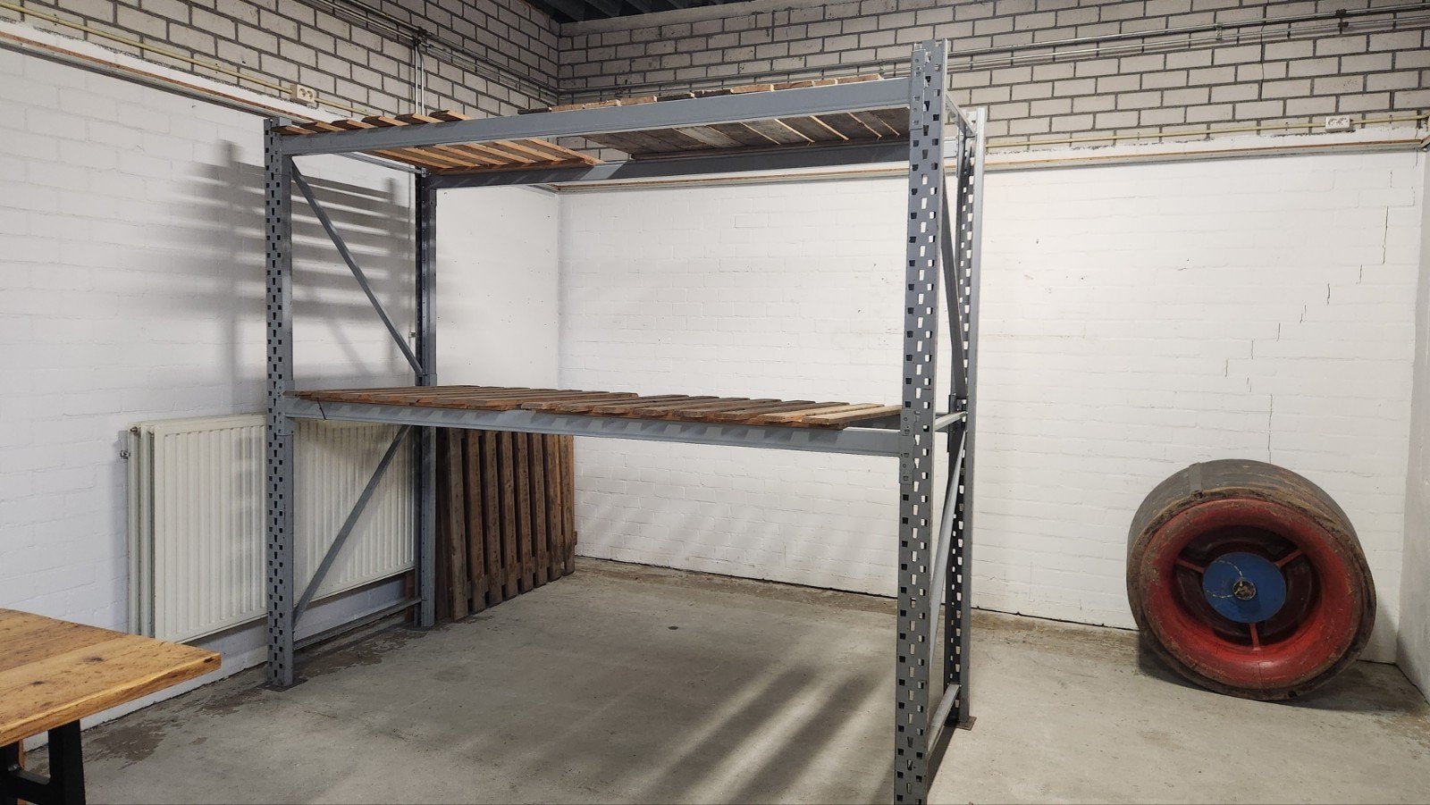 Magazijnstelling palletstelling legbordstelling 8,5 x h2,5m, Ophalen, Gebruikt