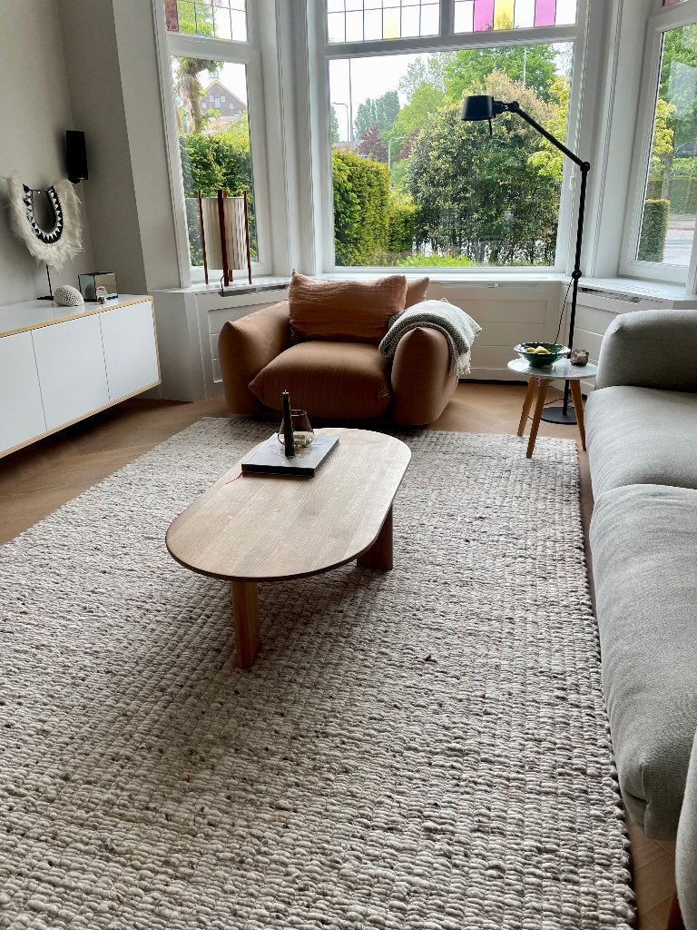 Perletta Savannah 200x300 + Insan salontafel | Design set, Ophalen, Zo goed als nieuw