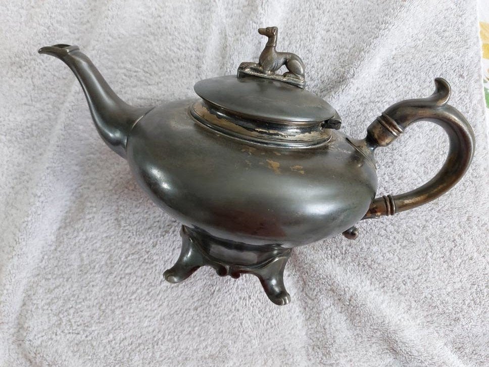 Antieke theepot van Broadhead & Atkin, Sheffield, Antiek en Kunst, Ophalen of Verzenden