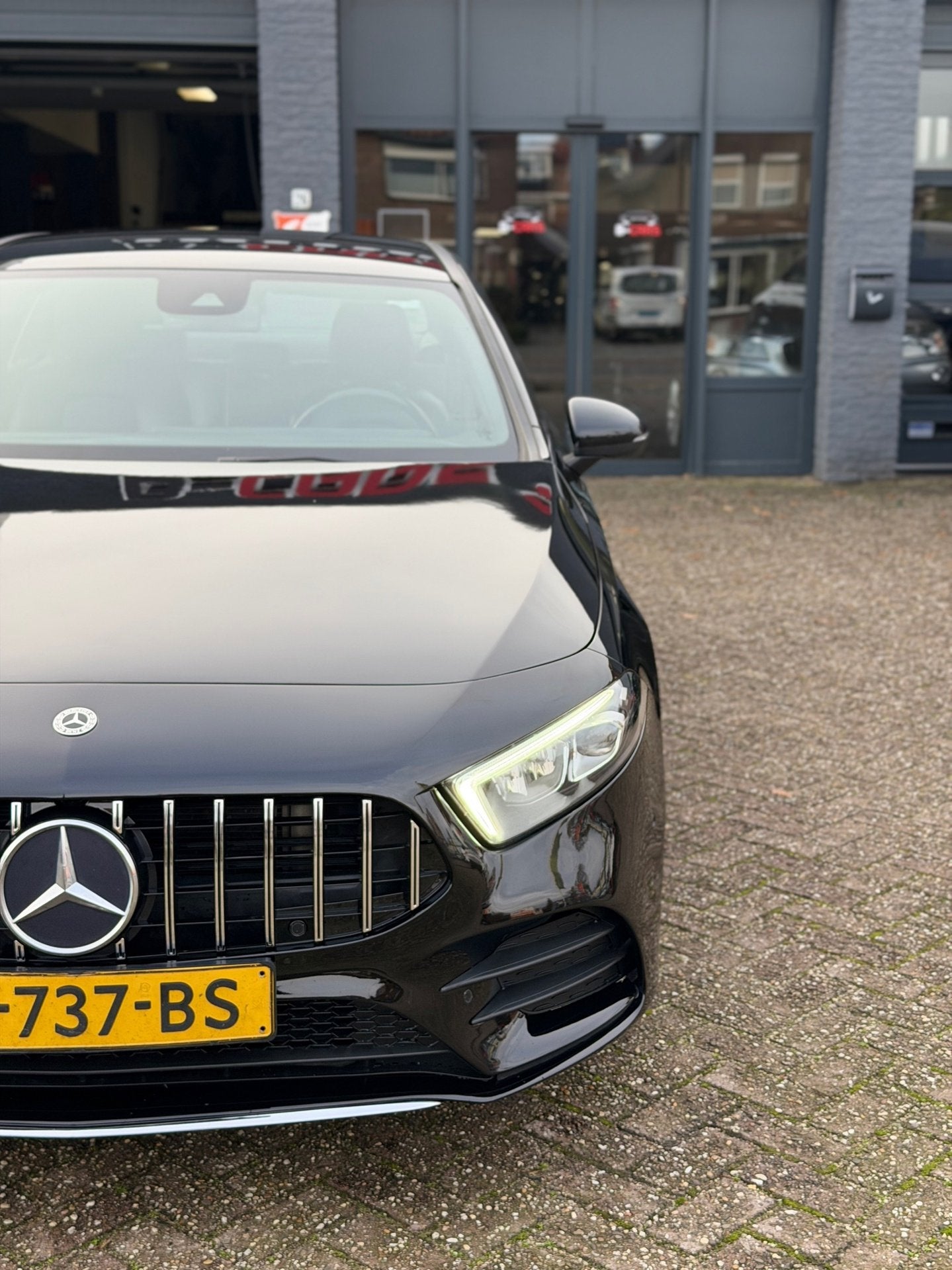Mercedes-Benz A-klasse 200 A35 AMG|Xenon|Leer|Stoelvw|Xenon|, Auto's, Gebruikt, Euro 6, 4 cilinders, 1290 kg
