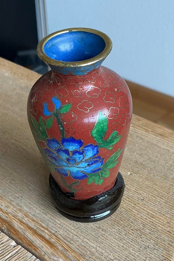 Chinees cloisonné vaasje, Antiek en Kunst, Ophalen of Verzenden