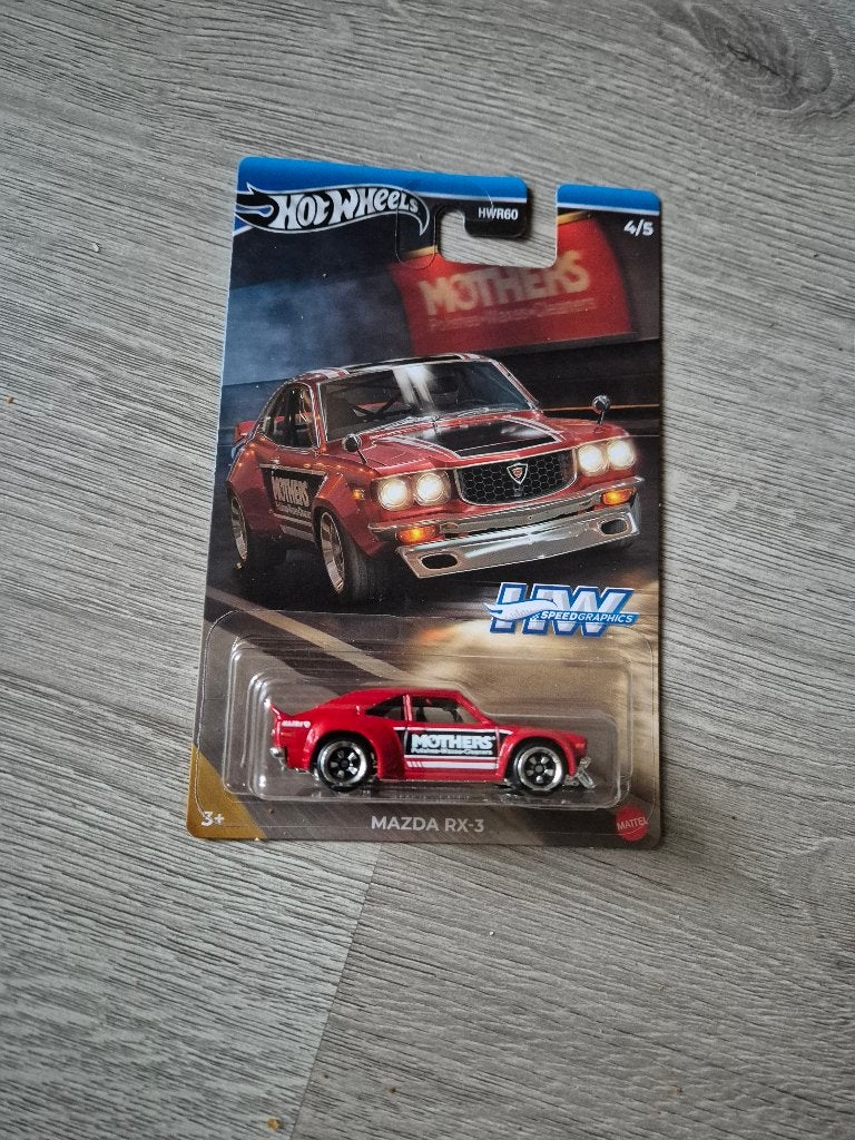 Hot wheels Mazda RX-3 Furious 977J HW Speed Graphics, Ophalen of Verzenden, Nieuw, Auto