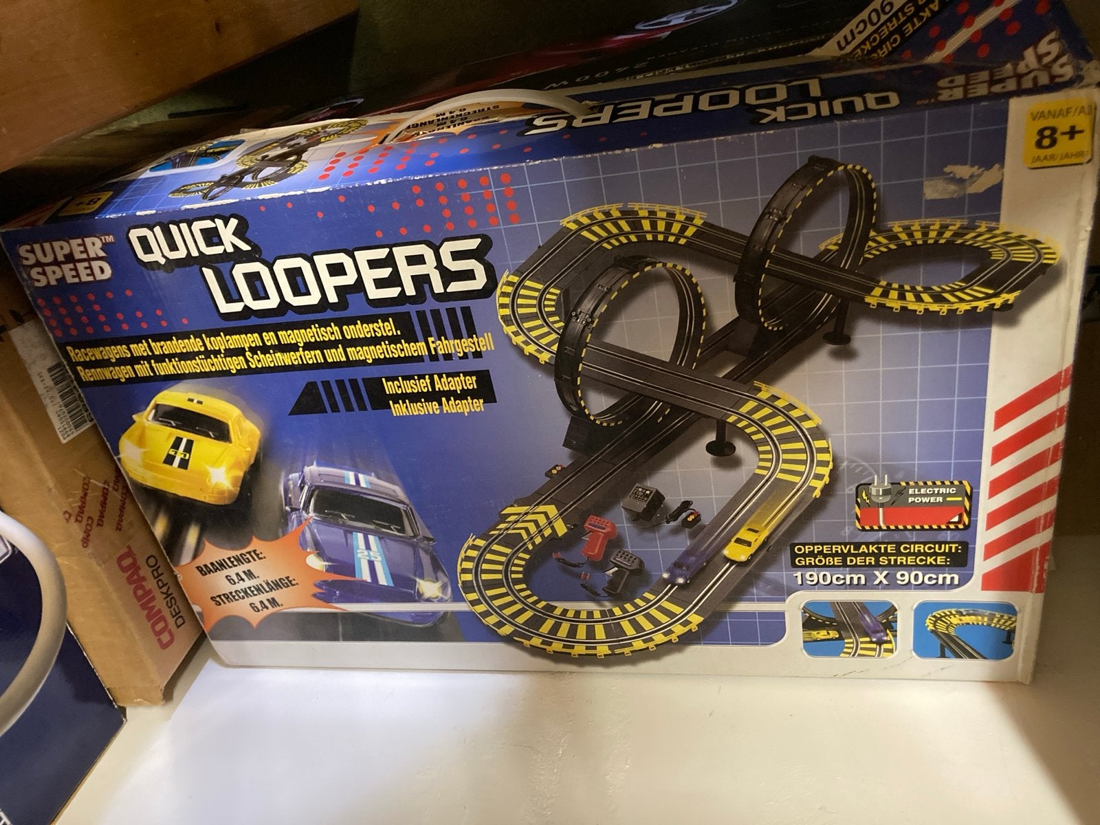 Super Speed Quick Loopers Racebaan met Looping, Overige merken, Ophalen of Verzenden, Met looping, Elektrisch