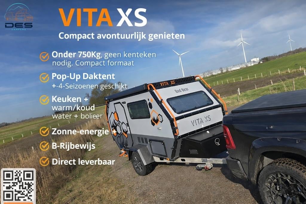 ⚡Off-Road Caravan| <750kg | 4-Seiz | Vol Opties | DEScampers, Caravans en Kamperen, Caravans, Overige merken, Rondzit, Bedrijf
