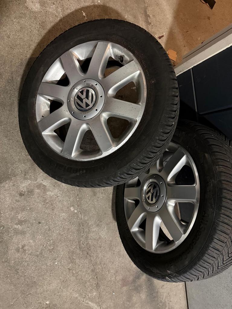 All season banden op sportvelgen Continental, Auto-onderdelen, Banden en Velgen, Ophalen, 16 inch, 205 mm, All Season