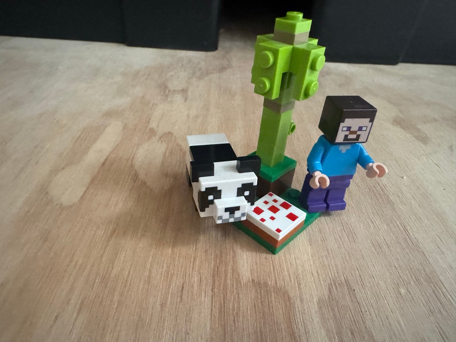 Minecraft Lego Steve, Panda en Bamboe set, Ophalen of Verzenden, Gebruikt, Overige merken