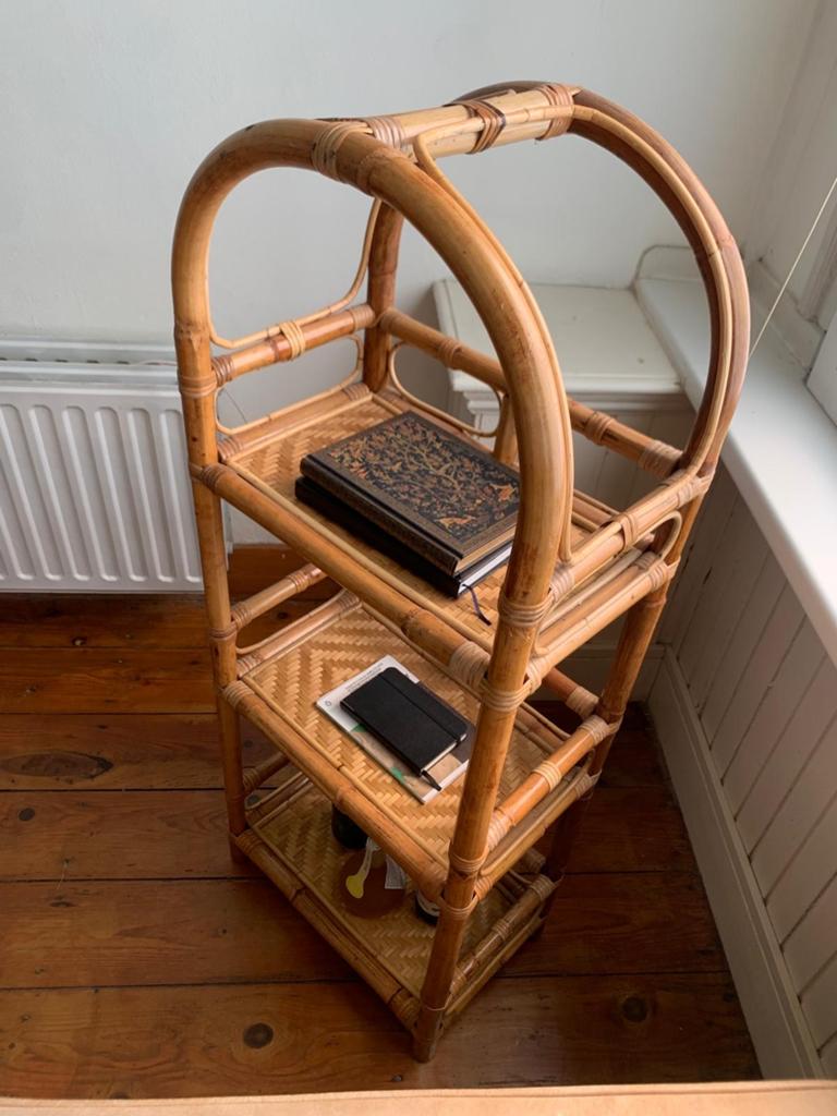 Bamboe Handrek / Boekenrek - 44x27x116cm, Ophalen, Gebruikt