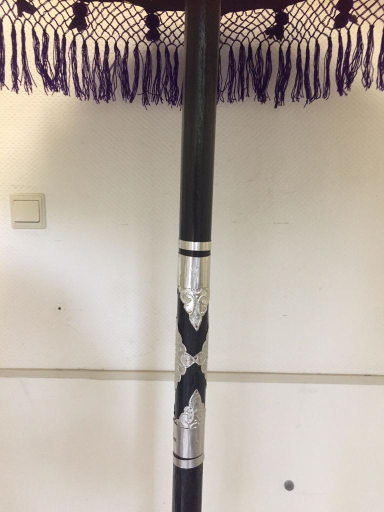 Unieke Balinese Parasol - Paars/Goud, Ophalen, Zo goed als nieuw, Paars