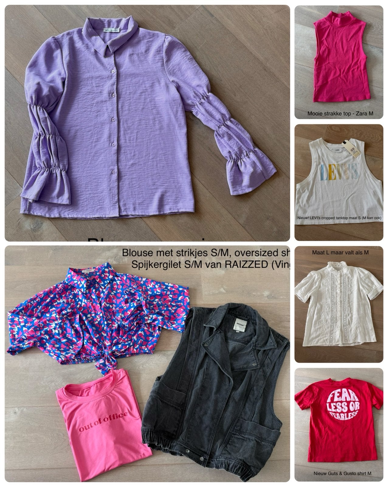 Kledingpakket S/M Levi’s, Zara, Raizzed, Guts & Gusto, Kleding | Dames, Ophalen, Zo goed als nieuw