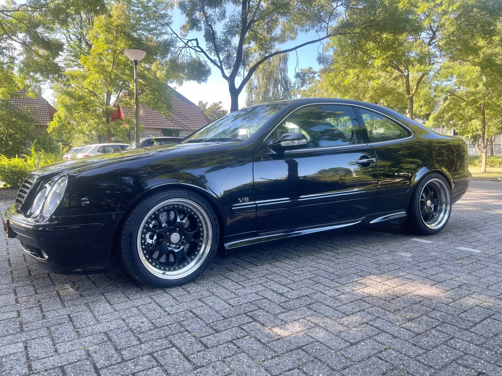 Mercedes-Benz CLK 4.3 Clk430 Coupe Avantgarde AUT 2001 Zwart, Auto's, Automaat, Dealer onderhouden, Achterwielaandrijving, 8 cilinders