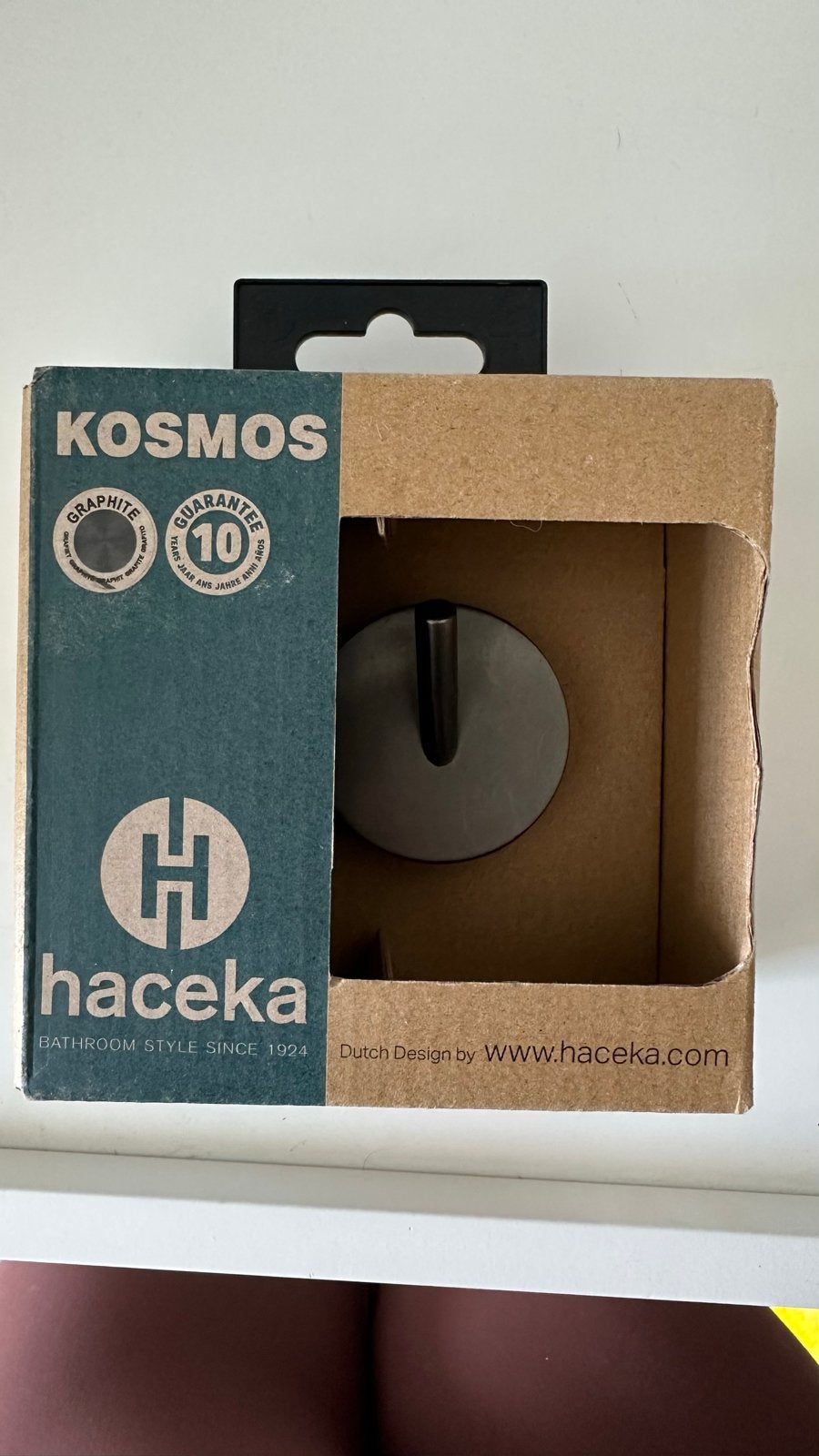 Kosmos Handdoekhaakje Graphite - Haceka, Overige merken, Nieuw, Ophalen of Verzenden, Handdoekhaak