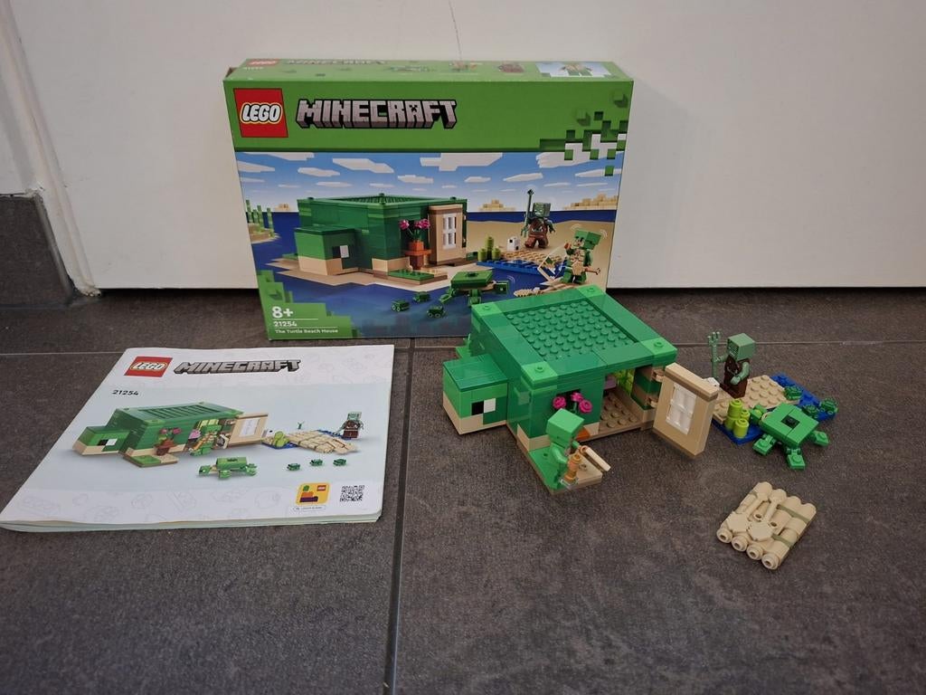 Lego Minecraft 21254 "The Turtle Beach House", Kinderen en Baby's, Speelgoed | Duplo en Lego, Zo goed als nieuw, Lego, Complete set
