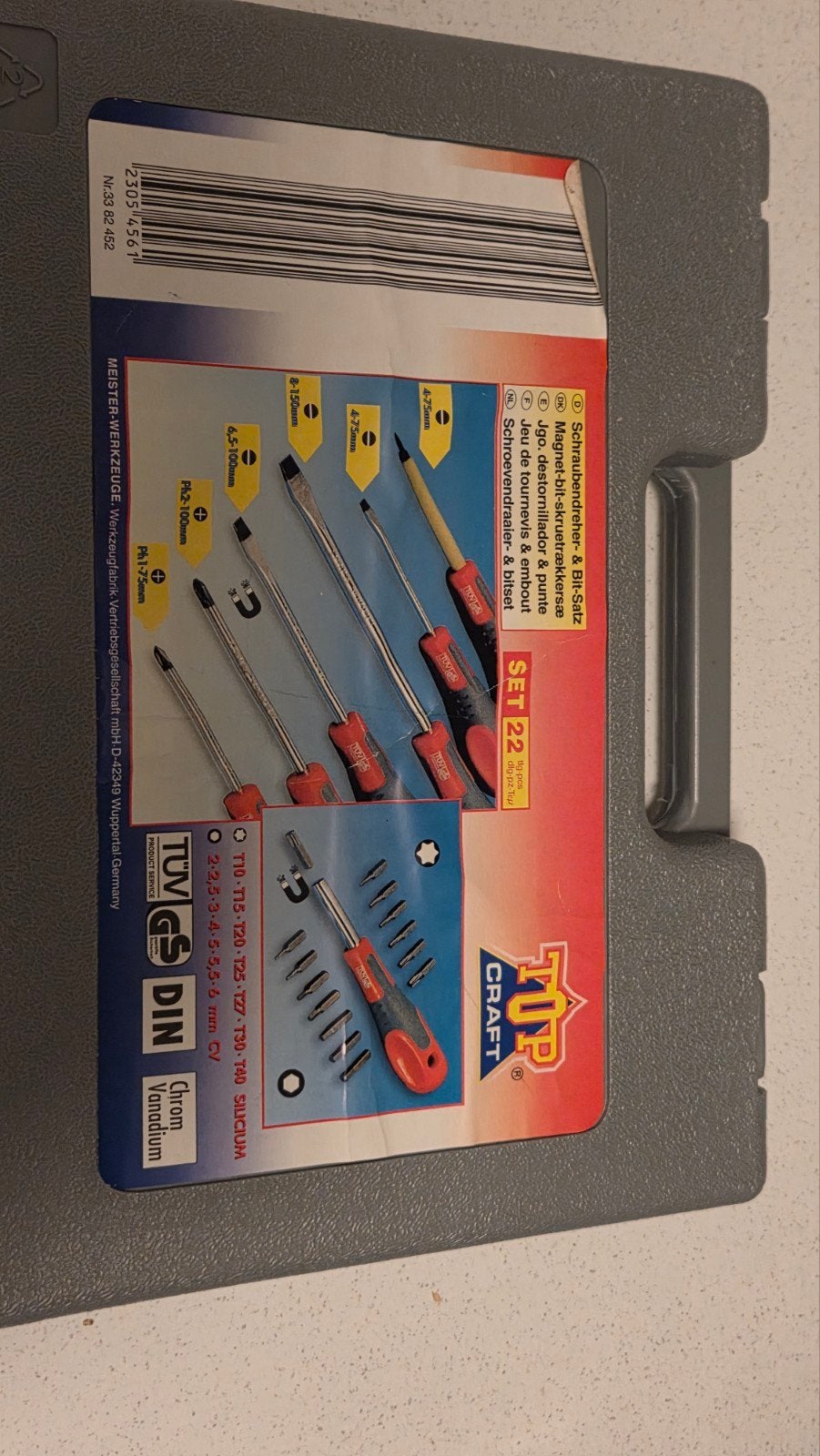 TOP CRAFT 28-delige Schroevendraaier & Bitset, Ophalen of Verzenden, Nieuw, Schroevendraaier, Overige merken