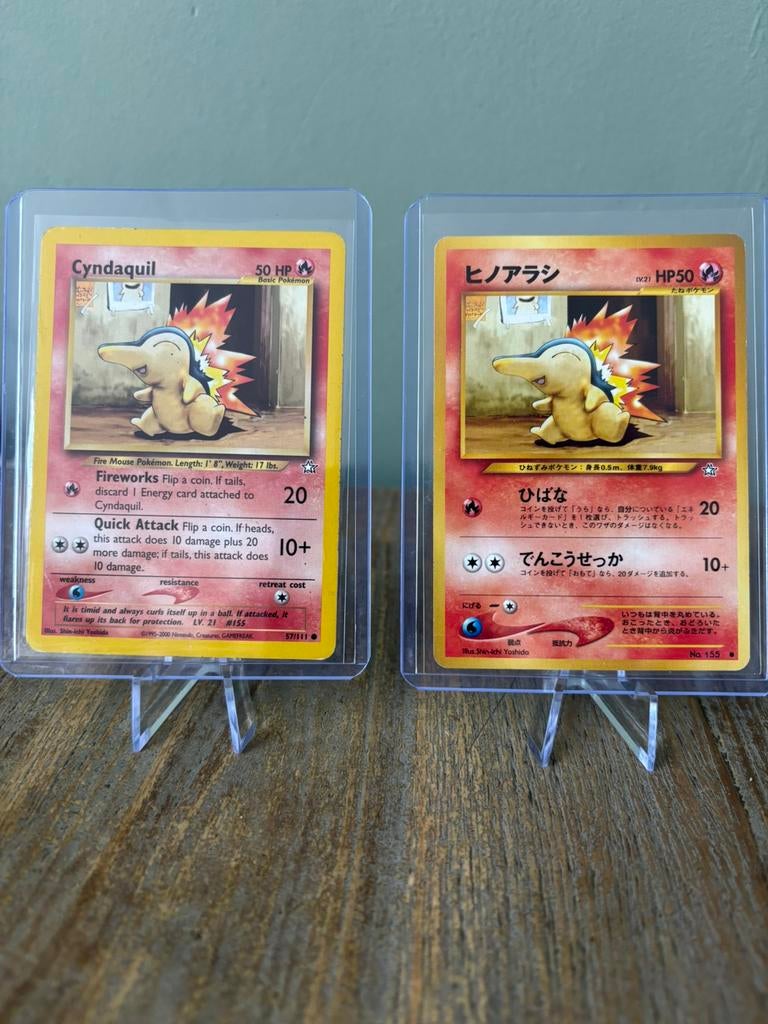 Cyndaquil 57/111 Neo Genesis, Ophalen of Verzenden, Meerdere kaarten