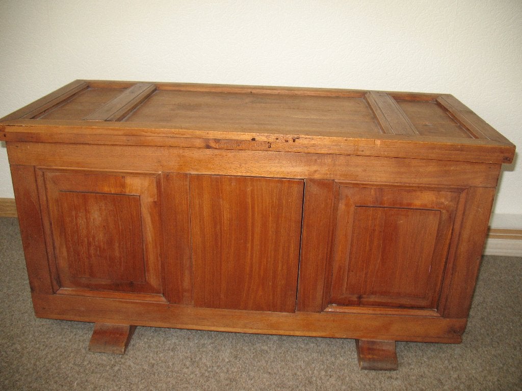 Antiek Houten Kist / Dekenkist *  Klassiek en Landelijk, Huis en Inrichting, Woonaccessoires | Kisten, Ophalen, 50 – 75, Gebruikt