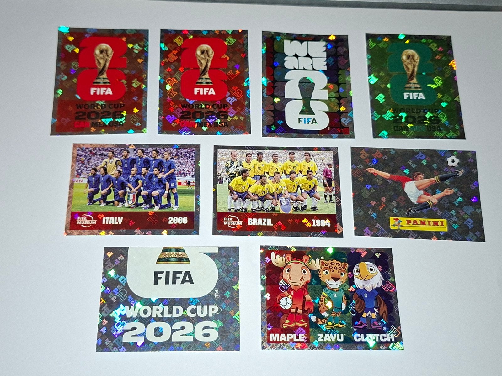 WK2026 panini. 0,30 P/S.  +- 900 dubbelen, stuur je lijstje, Verzamelen, Sportartikelen en Voetbal, Verzenden, Zo goed als nieuw