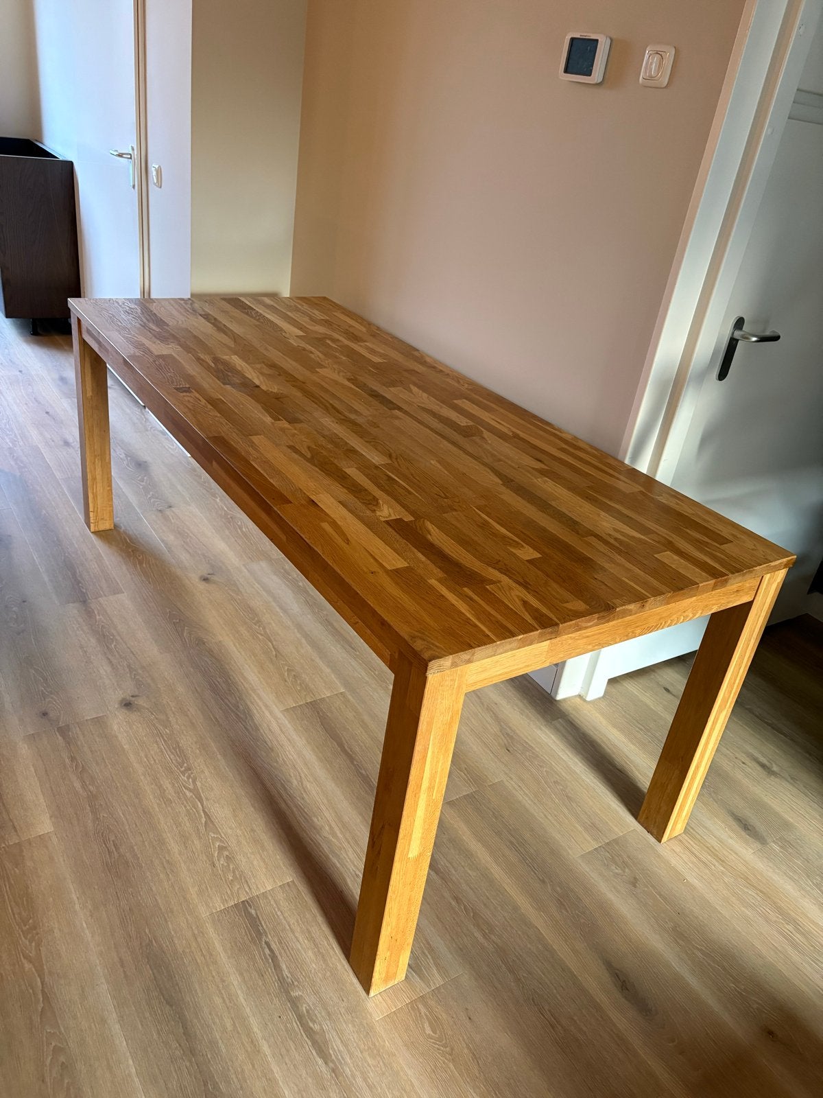 Woood eettafel eikenhout, Ophalen, Gebruikt, Eikenhout, 50 tot 100 cm
