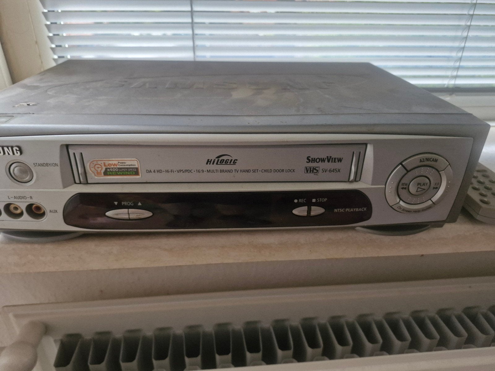Samsung VHS Videorecorder SV-625X met ShowView, Ophalen of Verzenden, Gebruikt, VHS-speler of -recorder