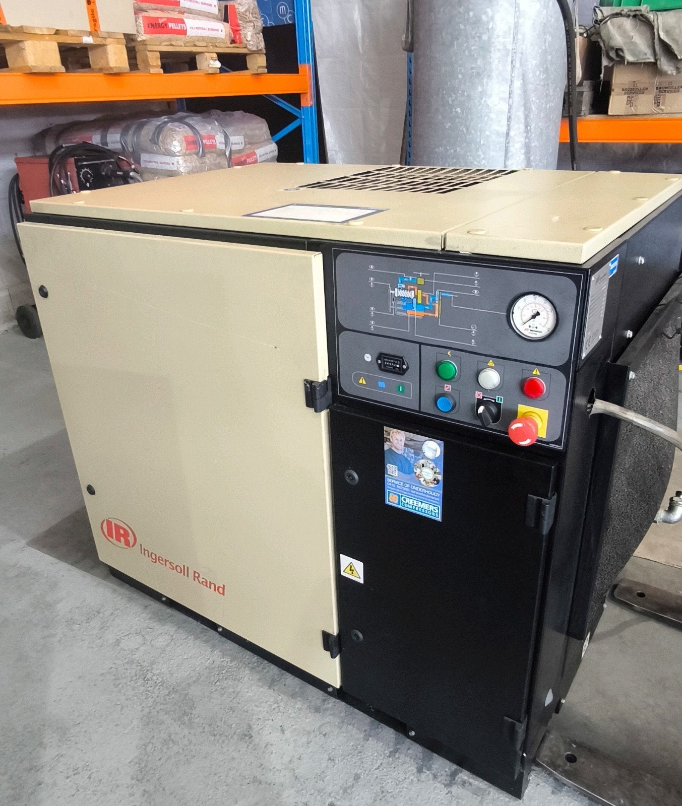 Ingersoll Rand 15kw schroefcompressor, Doe-het-zelf en Verbouw, Compressors, Ophalen, Gebruikt