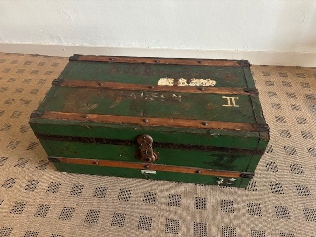 metalen legerkist, Ophalen, Minder dan 50 cm, Gebruikt, 50 tot 100 cm