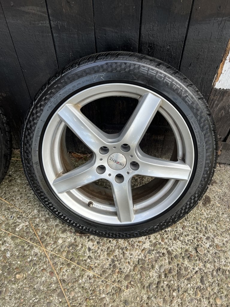 Volkswagen Golf Caddy Audi velgen 17" 5x112 winterset ET43, Auto-onderdelen, Niet ingevuld, Gebruikt, Banden en Velgen, Niet ingevuld
