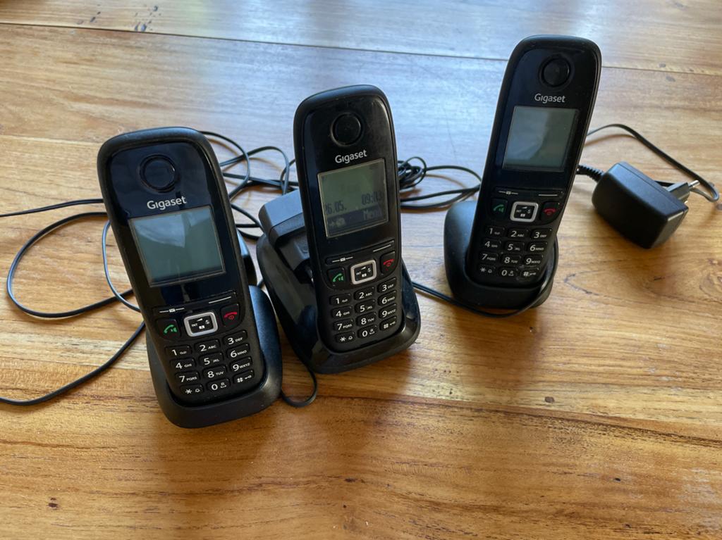 Gigaset AS405 Dect telefoonset met 3 handsets, Ophalen of Verzenden, Gebruikt, 3 handsets