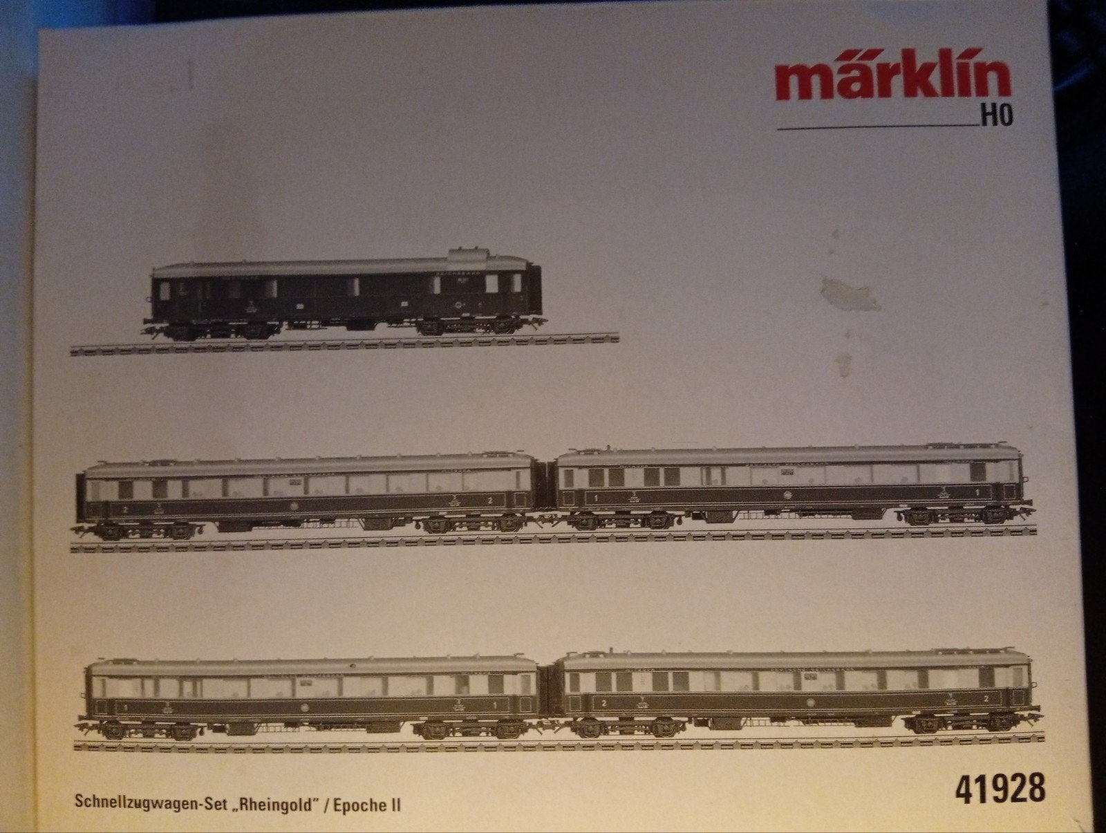 Märklin 41928 Rijtuigen set Rheingold, Hobby en Vrije tijd, Modeltreinen | H0, Wisselstroom, Treinset, Ophalen of Verzenden, Märklin