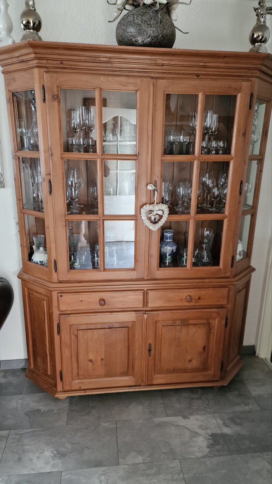 massief grenen buffetkast 250€, Huis en Inrichting, Ophalen, Met deur(en), 200 cm of meer, 150 tot 200 cm