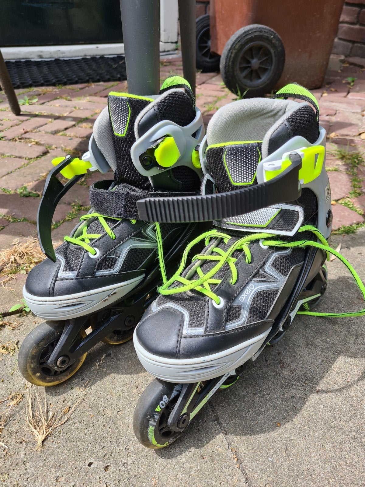 Oxelo skeelers / inline skates, verst. mt 32-35, weinig gebr, Overige merken, Kinderen, Overige typen, Ophalen of Verzenden