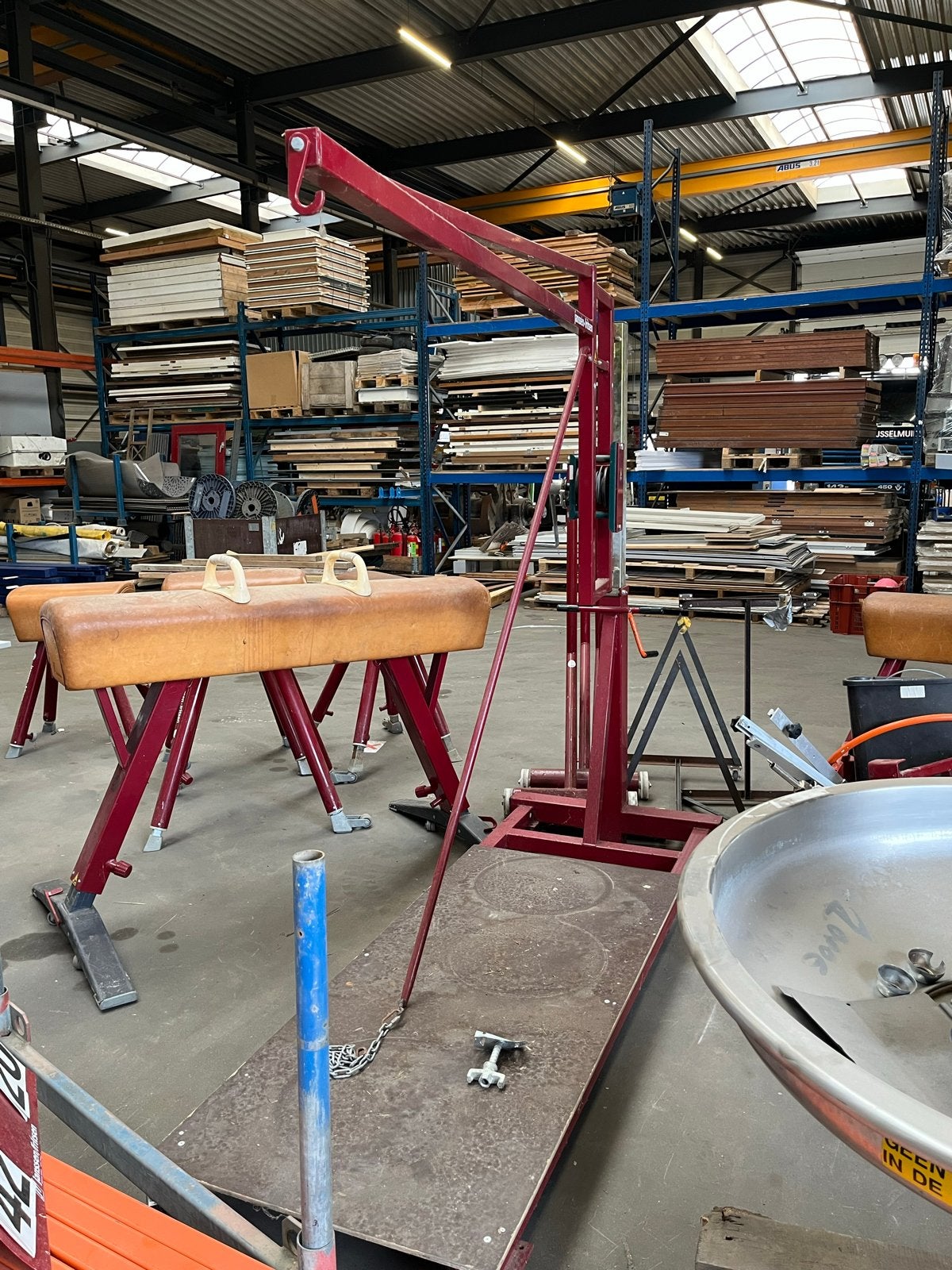 Turnframe met lier voor zware objecten, Ophalen, Gebruikt, Handmatig