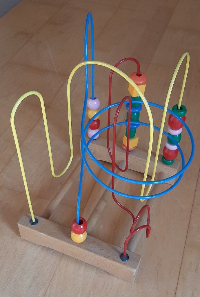 kralenspiraal, kralenframe, kralenbaan, bead frame, Ophalen of Verzenden, Zo goed als nieuw, Puzzelen