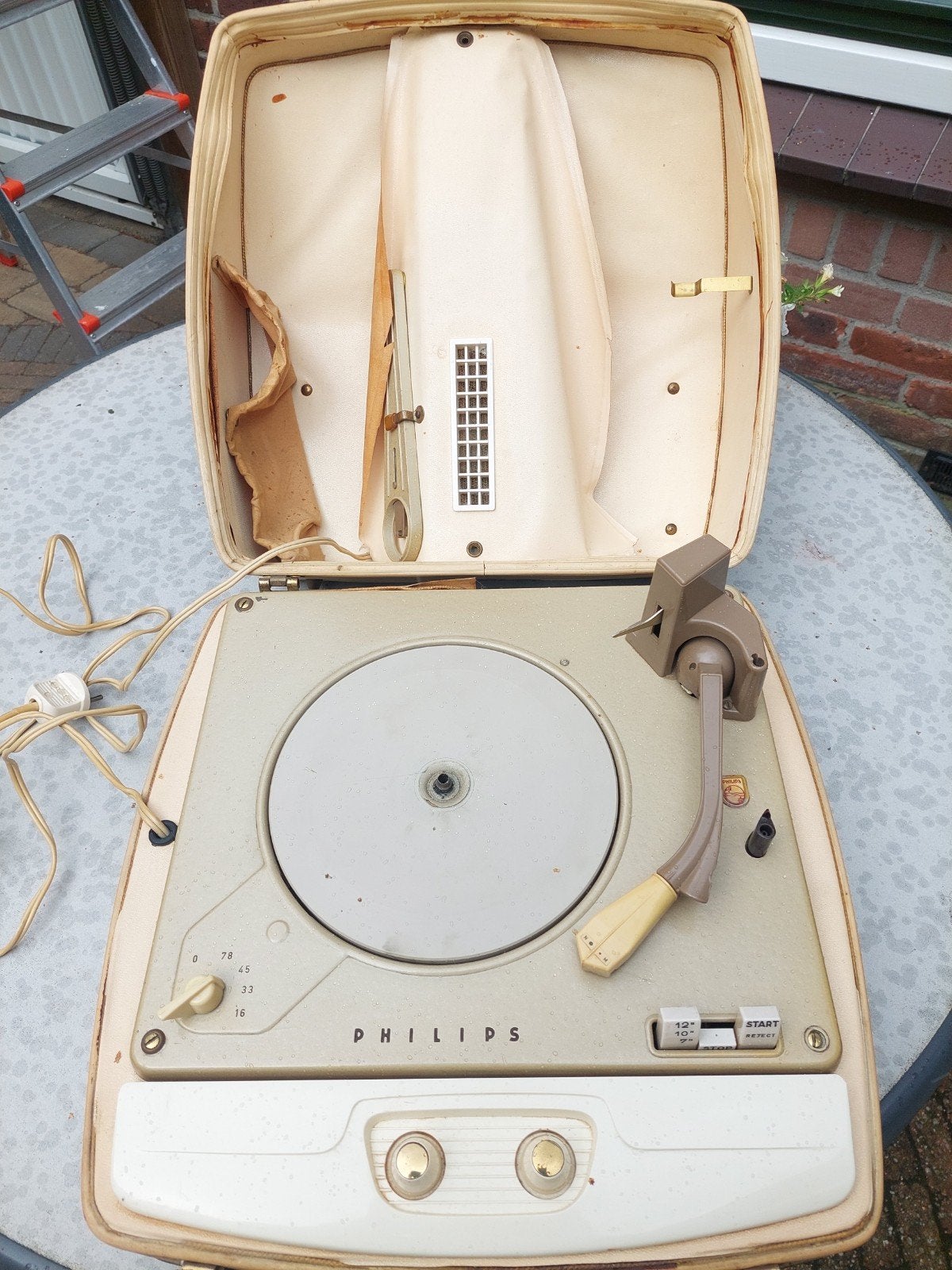 philips platenspeler, Ophalen