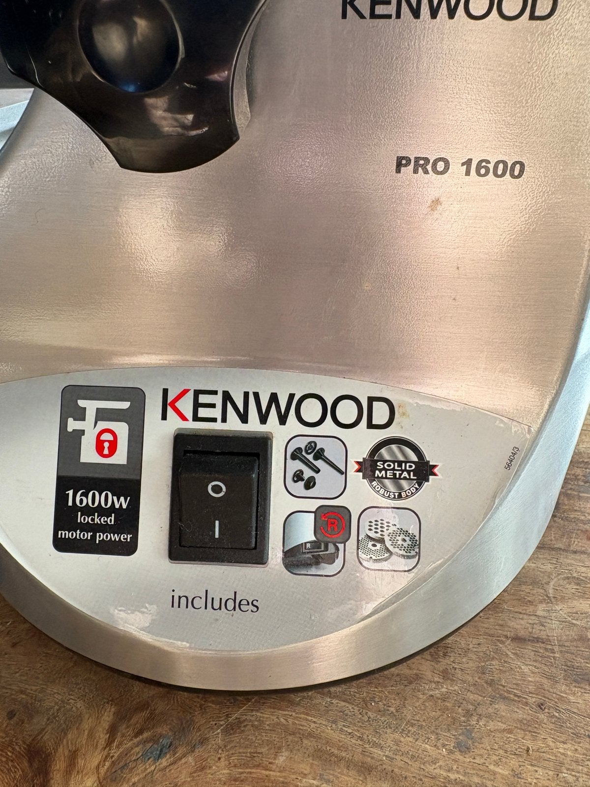 Professionele Kenwood Vleesmolen MG510 - Krachtig & Compleet, Ophalen, Zilver, Metaal, Overige typen