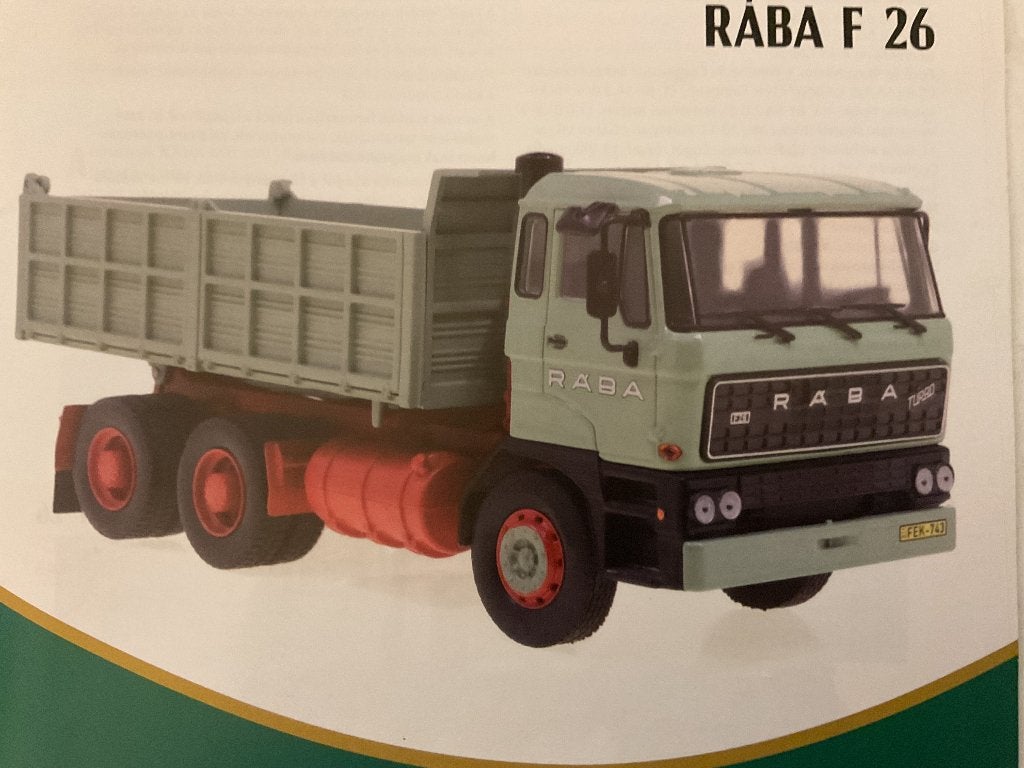 R A B A. F26 1:43 kipper met DAF cabine, Hobby en Vrije tijd, Modelauto's | 1:43, Ophalen of Verzenden, Nieuw, Bus of Vrachtwagen