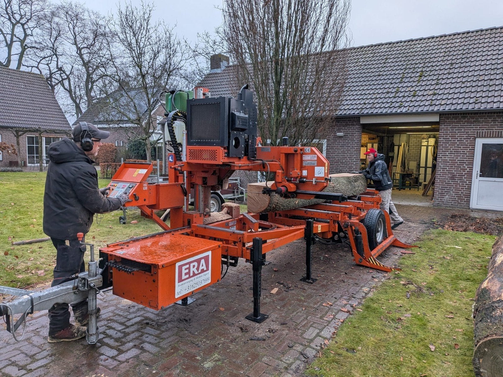 Mobiele zagerij, Ophalen, Nieuw, Plank, Overige houtsoorten