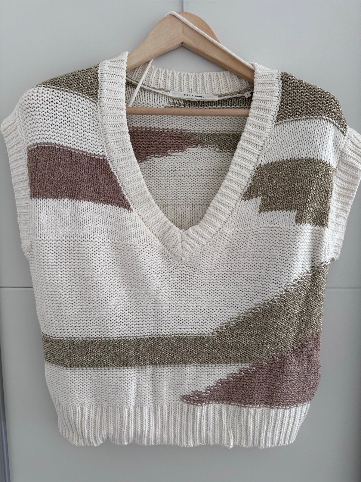 YAYA Women gebreide top maat S, Ophalen of Verzenden, Zo goed als nieuw, Maat 36 (S), Beige