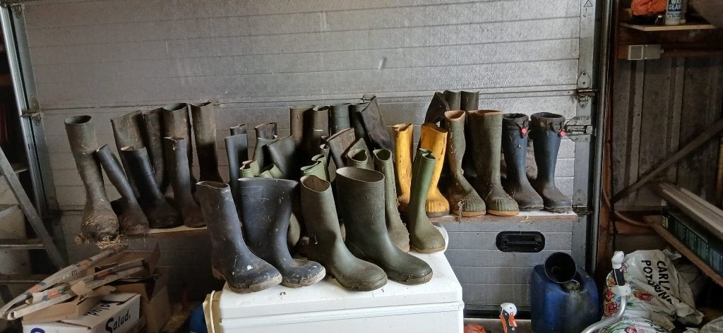 partij oude laarzen, Ophalen, Gebruikt, Versiering, Carnaval