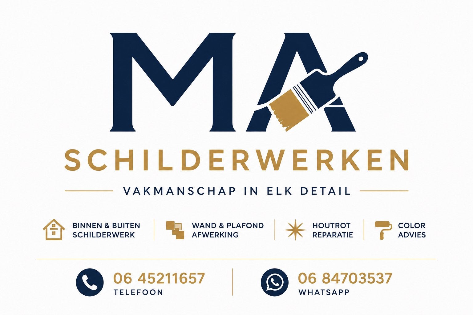 MA schildersbedrijf.