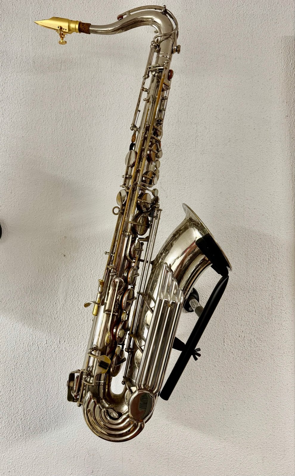 Julius Keilwerth The New King tenorsaxofoon + top mondstuk, Ophalen of Verzenden, Gebruikt, Tenor