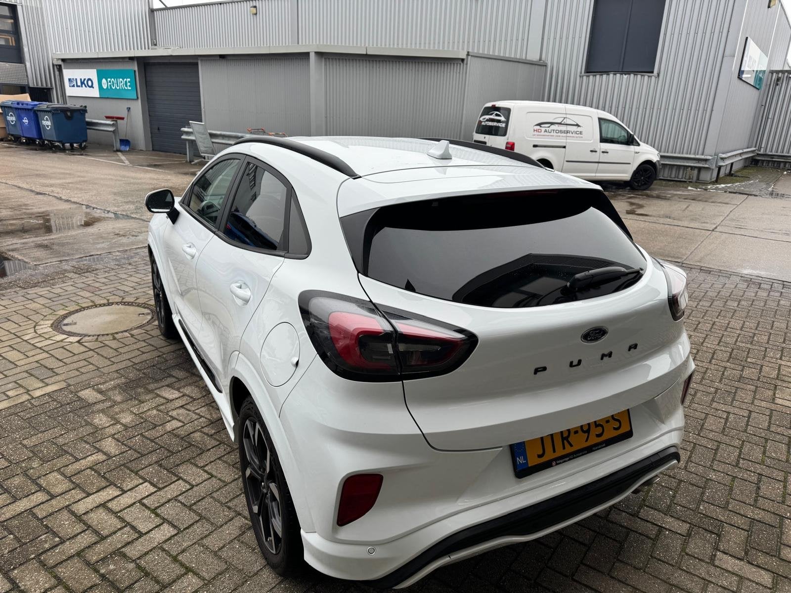 Ford Puma 1.0 EcoBoost Hybrid ST-Line X (bj 2020), Auto's, Voorwielaandrijving, Euro 6, Leder en Stof, Wit