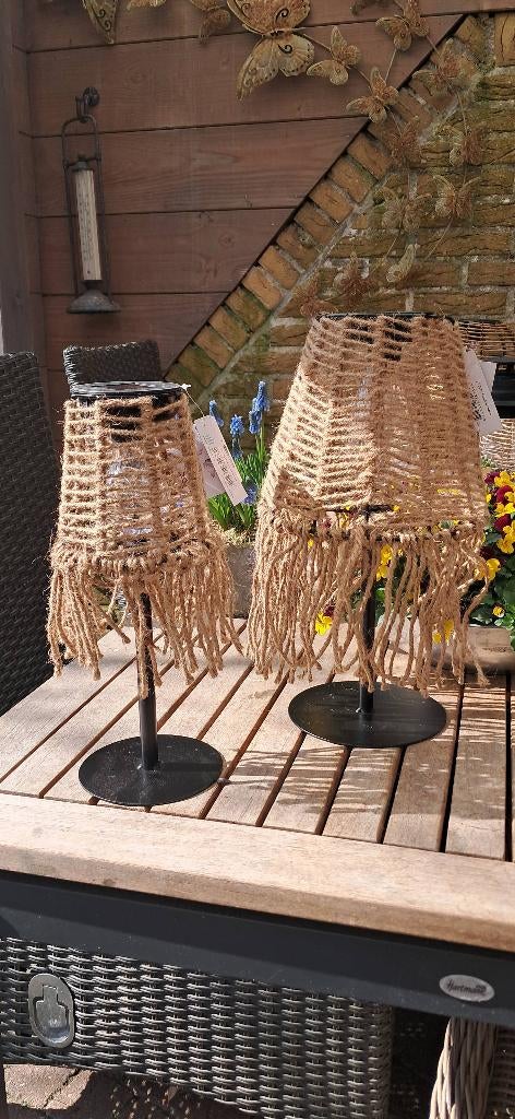 Solar Zonne-energie lampen lantaarns tuinstekers, Tuin en Terras, Buitenverlichting, Zonne-energie, Kunststof, Minder dan 50 watt